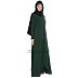 Multi layer abaya dress with frills- Dark Green Multi layer abaya dress with frills- Dark Green